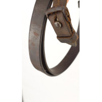 Militaria WW2  BRETELLE K98 CARABINE MAUSER 98 K CUIR QUADRILLÉ - ALLEMAGNE SECONDE GUERRE MONDIALE {PRODUCT_REFERENCE} - 12
