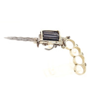 Armes de Poing REVOLVER COMBINÉ APACHE DOLNE - BAR " SORTIE DE BAL " CALIBRE 5MM À BROCHE INVENTION DOLNE BREVETÉ - BELGIQUE XIX