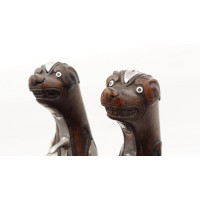 Armes de Poing PAIRE DE PISTOLETS À  SILEX  CHIEN DE MER  MARINE MILITAIRE  VERS 1770 / 1780 - FRANCE ANCIENNE MONARCHIE {PRODUC