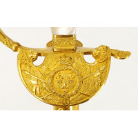 Armes Blanches RARE ÉPÉE D’OFFICIER DU 1ER RÉGIMENT DU ROI CHEVAU-LÉGERS LANCIERS DE LA GARDE ROYALE 1814 - FRANCE 1ERE RESTAURA