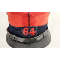 Militaria KÉPI TROUPE MODÈLE 1884 DU 64è RÉGIMENT D'INFANTERIE DATÉ 1912 - FRANCE PREMIÈRE GUERRE MONDIALE {PRODUCT_REFERENCE} -