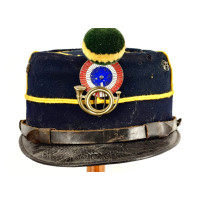 Militaria KÉPI DE SOUS-OFFICIER DE CHASSEURS À PIED MODÈLE 1884 - FRANCE {PRODUCT_REFERENCE} - 1