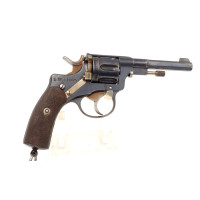 Armes de Poing REVOLVER NAGANT SUEDOIS HUSQVARNA  MODELE 1887  CALIBRE 7.5mm 4.5 pouces - SUEDE XIXè {PRODUCT_REFERENCE} - 1