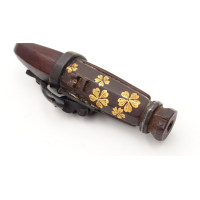 Art du Japon RARE NETSUKE   TANEGASHIMA TEPPO MINIATURE  TANJO TSUTSU  -  EDO  (1615-1868) JAPON XIXè {PRODUCT_REFERENCE} - 7