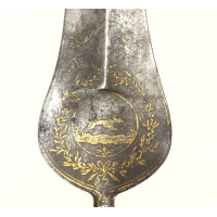 Armes Blanches POINTE DE FER ESPONTON D'OFFICIER AUX ARMES DE MANTES LA JOLIE VERS 1700/1750 PIQUE LANCE - FRANCE ANCIENNE MONAR