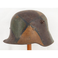 Militaria CASQUE M16 STAHLHLEM MODELE 1916 CAMOUFLAGE TORTUE 1918 COQUE ET64 WW1 ALLEMAGNE PREMIERE GUERRE {PRODUCT_REFERENCE} -