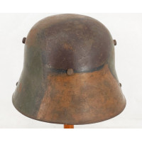 Militaria CASQUE M16 STAHLHLEM MODELE 1916 CAMOUFLAGE TORTUE 1918 COQUE ET64 WW1 ALLEMAGNE PREMIERE GUERRE {PRODUCT_REFERENCE} -