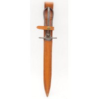 Militaria DAGUE SQUELETTE TETE SERPENT LE NETTOYEUR DE TRANCHEE CAMPAGNE 1914 -15 - 16 par H.CAUX à HESDIN - France 1ère GM {PRO