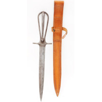 Militaria DAGUE SQUELETTE TETE SERPENT LE NETTOYEUR DE TRANCHEE CAMPAGNE 1914 -15 - 16 par H.CAUX à HESDIN - France 1ère GM {PRO