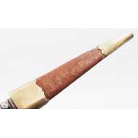 Coutellerie STYLET CORSE ARTISAN OREZZA A LA GENOISE DE LA REGION CATAGNICCIA  MONTURE LAITON & POIGNEE CORNE & METAUX COMPOSITE