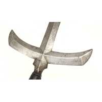 Art du Japon JUMONJI YARI   LANCE JAPONAISE SAMOURAÏS   LAME FORME DE CROIX  SIGNATURE FORGERON - JAPON EDO PERIOD {PRODUCT_REFE