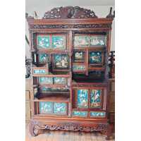 Art du Japon MEUBLE JAPONAIS EPOQUE MEIJI PANNEAUX INCRUSTATION NACRE ET IVOIRE {PRODUCT_REFERENCE} - 1