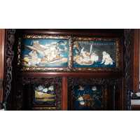 Art du Japon MEUBLE JAPONAIS EPOQUE MEIJI PANNEAUX INCRUSTATION NACRE ET IVOIRE {PRODUCT_REFERENCE} - 4