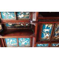 Art du Japon MEUBLE JAPONAIS EPOQUE MEIJI PANNEAUX INCRUSTATION NACRE ET IVOIRE {PRODUCT_REFERENCE} - 6