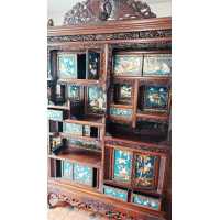 Art du Japon MEUBLE JAPONAIS EPOQUE MEIJI PANNEAUX INCRUSTATION NACRE ET IVOIRE {PRODUCT_REFERENCE} - 12