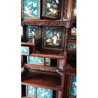 Art du Japon MEUBLE JAPONAIS EPOQUE MEIJI PANNEAUX INCRUSTATION NACRE ET IVOIRE {PRODUCT_REFERENCE} - 8