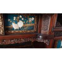 Art du Japon MEUBLE JAPONAIS EPOQUE MEIJI PANNEAUX INCRUSTATION NACRE ET IVOIRE {PRODUCT_REFERENCE} - 10