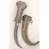 Armes Blanches POIGNARD MAROCAIN  XVIIIè KHENDJER - GRIFFE DE LION DE LA GARDE NOIRE DES SULTANS {PRODUCT_REFERENCE} - 2