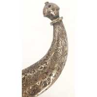 Armes Blanches POIGNARD MAROCAIN  XVIIIè KHENDJER - GRIFFE DE LION DE LA GARDE NOIRE DES SULTANS {PRODUCT_REFERENCE} - 4