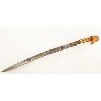 Armes Blanches SABRE YATAGAN DES BALKANS ART TURC DEBUT XIXè {PRODUCT_REFERENCE} - 1