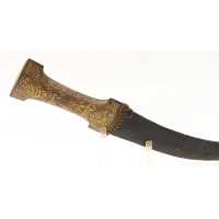 Armes Blanches POIGNARD COURBE DE PERSE KANDJAR DAMAS WOOTZ PERSIAN DAGGER DEBUT XIXè {PRODUCT_REFERENCE} - 2
