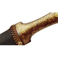 Armes Blanches POIGNARD COURBE DE PERSE KANDJAR DAMAS WOOTZ PERSIAN DAGGER DEBUT XIXè {PRODUCT_REFERENCE} - 19
