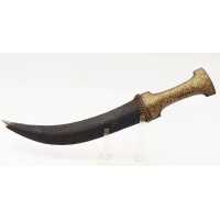 Armes Blanches POIGNARD COURBE DE PERSE KANDJAR DAMAS WOOTZ PERSIAN DAGGER DEBUT XIXè {PRODUCT_REFERENCE} - 22
