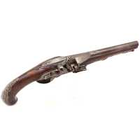 Armes de Poing PISTOLET DE VOYAGE A SILEX XVIIIè SIGNATURE DE HENRI DEVILLERS LIEGE 1734-1762 - BELGIQUE 18è {PRODUCT_REFERENCE}