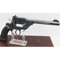 Armes de Poing REVOLVER DE TIR   WEBLEY TARGET MODEL 1896   EN VALISE CUIR  CALIBRE 455 / 450  &  22 Morris 297/230  - GB XIXè {