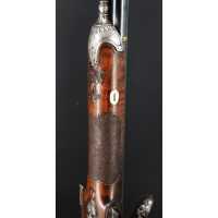 Armes Longues LUXUEUX FUSIL DOUBLE À SILEX D'UN BARON POLONAIS CLAN POBOG  COULAUX STRASBOURG 1799 / 1800 - FRANCE DIRECTOIRE {P