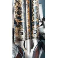 Armes Longues LUXUEUX FUSIL DOUBLE À SILEX D'UN BARON POLONAIS CLAN POBOG  COULAUX STRASBOURG 1799 / 1800 - FRANCE DIRECTOIRE {P