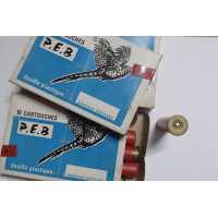 Cartouches classées BOITE 10 CARTOUCHES MUNITIONS CHASSE P.E.B  CALIBRE 20/70 PLOMB 3  fin 70'S {PRODUCT_REFERENCE} - 2