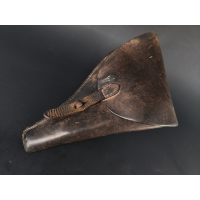 Militaria ETUI CUIR HOLSTER REVOLVER 1892 CIVIL NUMERO AFFECTATION MILITAIRE {PRODUCT_REFERENCE} - 1