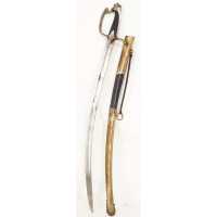 Armes Blanches RARE SABRE D'OFFICIER DE CHASSEUR A CHEVAL OU HUSSARD EN ARGENT 950M TETE VIEILLARD - FRANCE REPUBLIQUE - DIRECTO