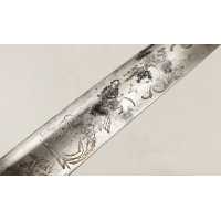 Armes Blanches RARE SABRE D'OFFICIER DE CHASSEUR A CHEVAL OU HUSSARD EN ARGENT 950M TETE VIEILLARD - FRANCE REPUBLIQUE - DIRECTO