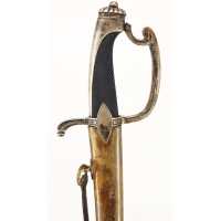 Armes Blanches RARE SABRE D'OFFICIER DE CHASSEUR A CHEVAL OU HUSSARD EN ARGENT 950M TETE VIEILLARD - FRANCE REPUBLIQUE - DIRECTO