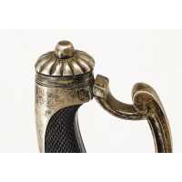 Armes Blanches RARE SABRE D'OFFICIER DE CHASSEUR A CHEVAL OU HUSSARD EN ARGENT 950M TETE VIEILLARD - FRANCE REPUBLIQUE - DIRECTO