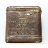 Militaria BOITE DE CHOCALAT MEUNIER NOISIEL 77 VIVRE DE RESERVE MILITAIRE 14-18 POILU MARS 1916 - FRANCE WW1 PREMIERE GUERRE MON