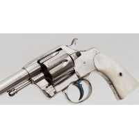 Armes de Poing REVOLVER COLT MODELE 1889 NAVY CALIBRE 38 LONG COLT FINITION LUXE NICKEL ET NACRE 1891 - USA XIXè {PRODUCT_REFERE