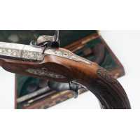 Armes de Poing CASSETTE NECESSAIRE DE DUEL PAIRE PISTOLETS PAR BOURDON A ETAMPES  1845 / 1855 - FRANCE XIXè {PRODUCT_REFERENCE} 