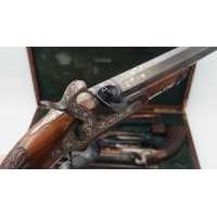 Armes de Poing CASSETTE NECESSAIRE DE DUEL PAIRE PISTOLETS PAR BOURDON A ETAMPES  1845 / 1855 - FRANCE XIXè {PRODUCT_REFERENCE} 