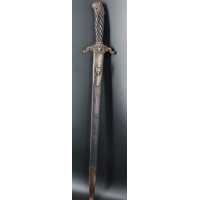 Armes Blanches DAGUE DE VENERIE COUTEAU CHASSE A COURS LOUVETERIE  FINES CISELURES ET GRAVURES  SUR FER - FRANCE XIXè {PRODUCT_R