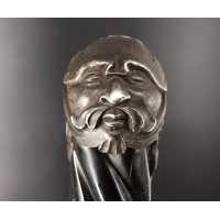 Armes Blanches DAGUE DE VENERIE COUTEAU CHASSE A COURS LOUVETERIE  FINES CISELURES ET GRAVURES  SUR FER - FRANCE XIXè {PRODUCT_R