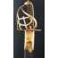 SABRE MILITAIRE D'OFFICIER DE MARINE DE TYPE MONTMORENCY A L'ANCRE REGNE DE LOUIS XV - FRANCE ANCIENNE MONARCHIE