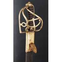 Armes Blanches SABRE MILITAIRE D'OFFICIER DE MARINE DE TYPE MONTMORENCY A L'ANCRE REGNE DE LOUIS XV - FRANCE ANCIENNE MONARCHIE 