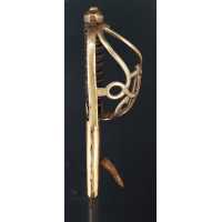 Armes Blanches SABRE MILITAIRE D'OFFICIER DE MARINE DE TYPE MONTMORENCY A L'ANCRE REGNE DE LOUIS XV - FRANCE ANCIENNE MONARCHIE 