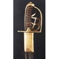 Armes Blanches SABRE MILITAIRE D'OFFICIER DE MARINE DE TYPE MONTMORENCY A L'ANCRE REGNE DE LOUIS XV - FRANCE ANCIENNE MONARCHIE 