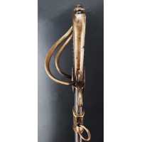 Armes Blanches SABRE D'OFFICIER DE CAVALERIE LÉGÈRE MONTURE À LA CHASSEUR DU MODÈLE AN IX LAME SOLINGEN - FRANCE CONSULAT ET PRE