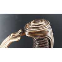 Armes Blanches SABRE D'OFFICIER DE CAVALERIE LÉGÈRE MONTURE À LA CHASSEUR DU MODÈLE AN IX LAME SOLINGEN - FRANCE CONSULAT ET PRE