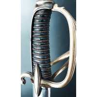 Armes Blanches SABRE D'OFFICIER DE CAVALERIE LÉGÈRE MONTURE À LA CHASSEUR DU MODÈLE AN IX LAME SOLINGEN - FRANCE CONSULAT ET PRE